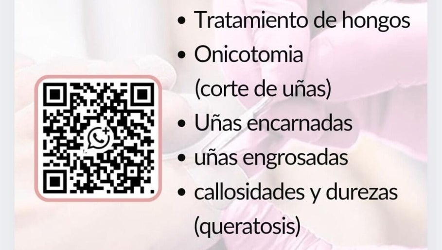 Servicios de podología en Podologia anita, Huechuraba, Región Metropolitana, CL con código QR WhatsApp.