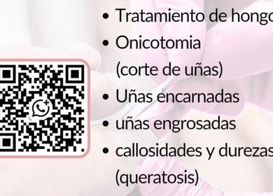Servicios de podología en Podologia anita, Huechuraba, Región Metropolitana, CL con código QR WhatsApp.