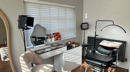 Modern makeup studio at El Emery Makeup & Beauty, ST21 6JU, England, GB, featuring sleek design and professional setup.