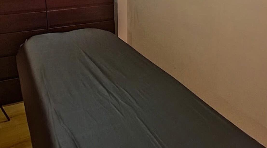 Massage bed at ShapeUp Beauty ltd, London, England, GB, offering relaxation and wellness services.