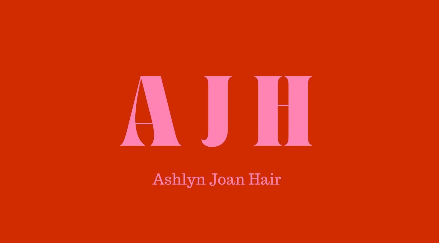 Ashlyn Joan Hair logo featuring bold lettering in South Albury, New South Wales, AU.