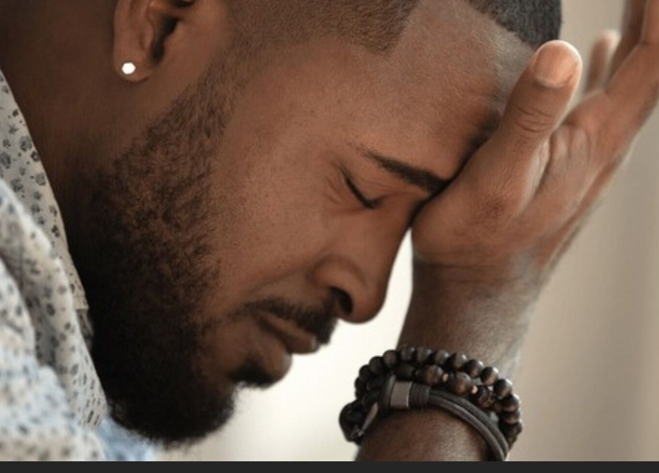 Man reflecting at Men Empowerment Network Support, Bridgetown, Saint Michael, BB.