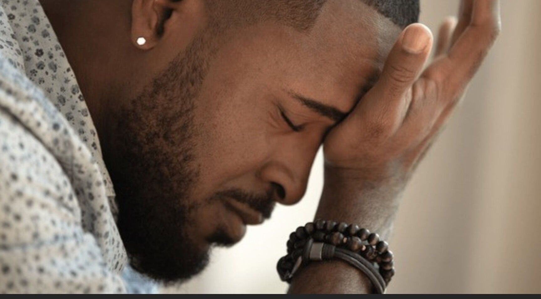 Man reflecting at Men Empowerment Network Support, Bridgetown, Saint Michael, BB.