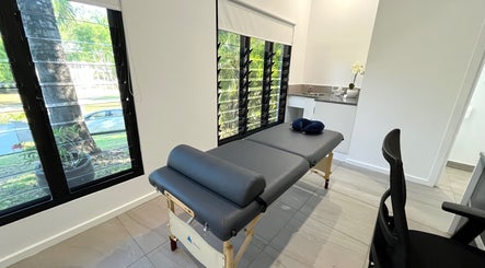 Serene therapy room at The 2nd Chance Manual Therapy in Bayview, Northern Territory, AU with a massage table.