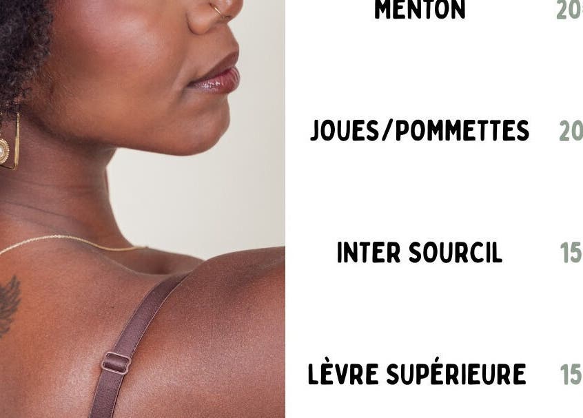 Profil d'une femme avec liste de services d'épilation chez M. Laser Studio, Ottignies-louvain-la-neuve, Région Wallonne, BE.