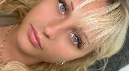 Close-up view of styled hair and makeup at Paloma House Poole & Pokesdown, Bournemouth, England, GB.