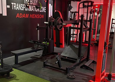 Modern gym equipment at The Body Transformation Zone, South Shields, England, GB.