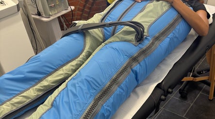 Pressotherapy treatment at re:balance, Windsor, England, GB offers relaxation and detox benefits.