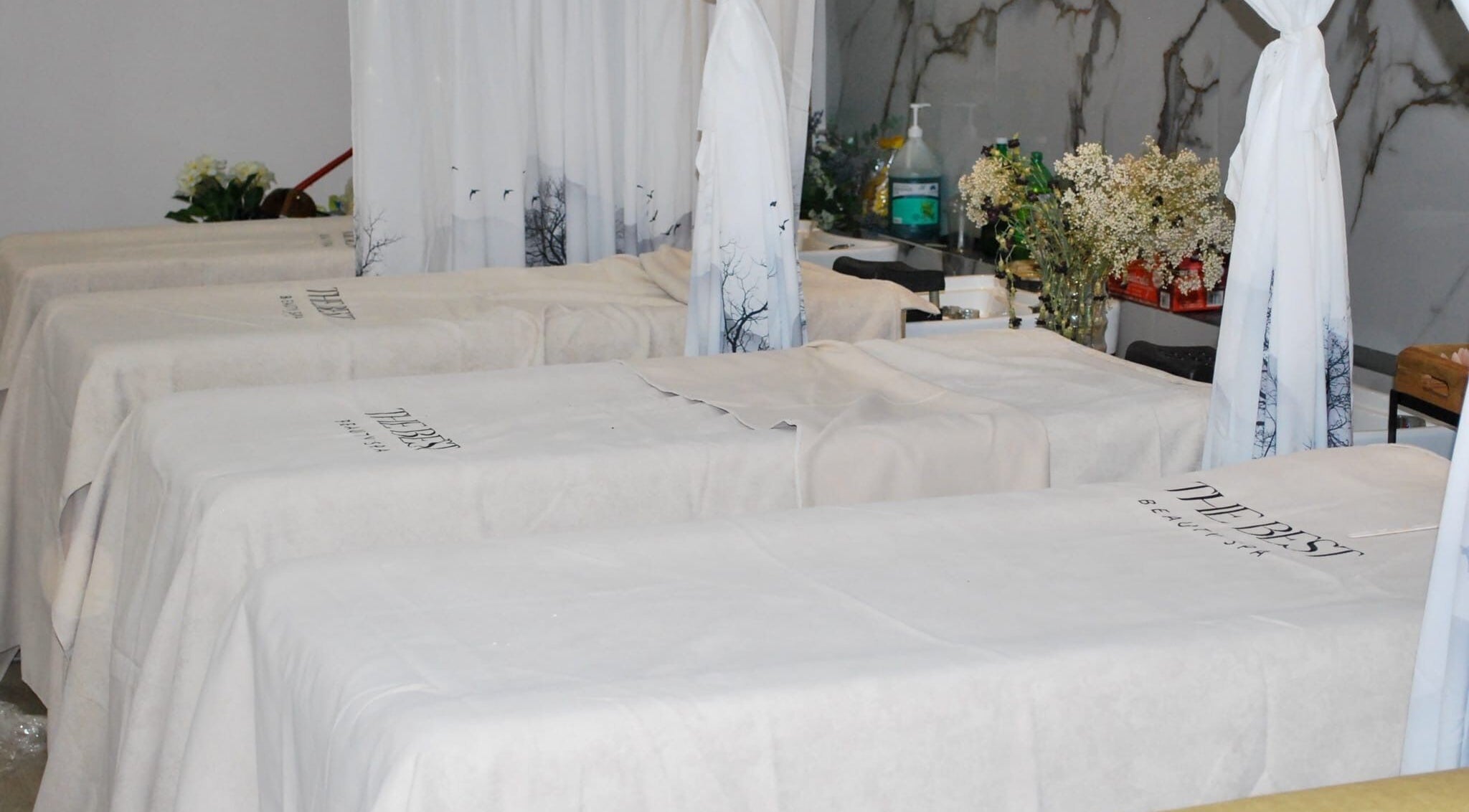 Serene massage tables at Blissful angel's massage, Toronto, Ontario, CA offer relaxation and peace.