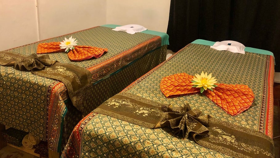 Eden Thai Massage & Spa - Mount Eden, Auckland: Tranquil massage tables with elegant decor.