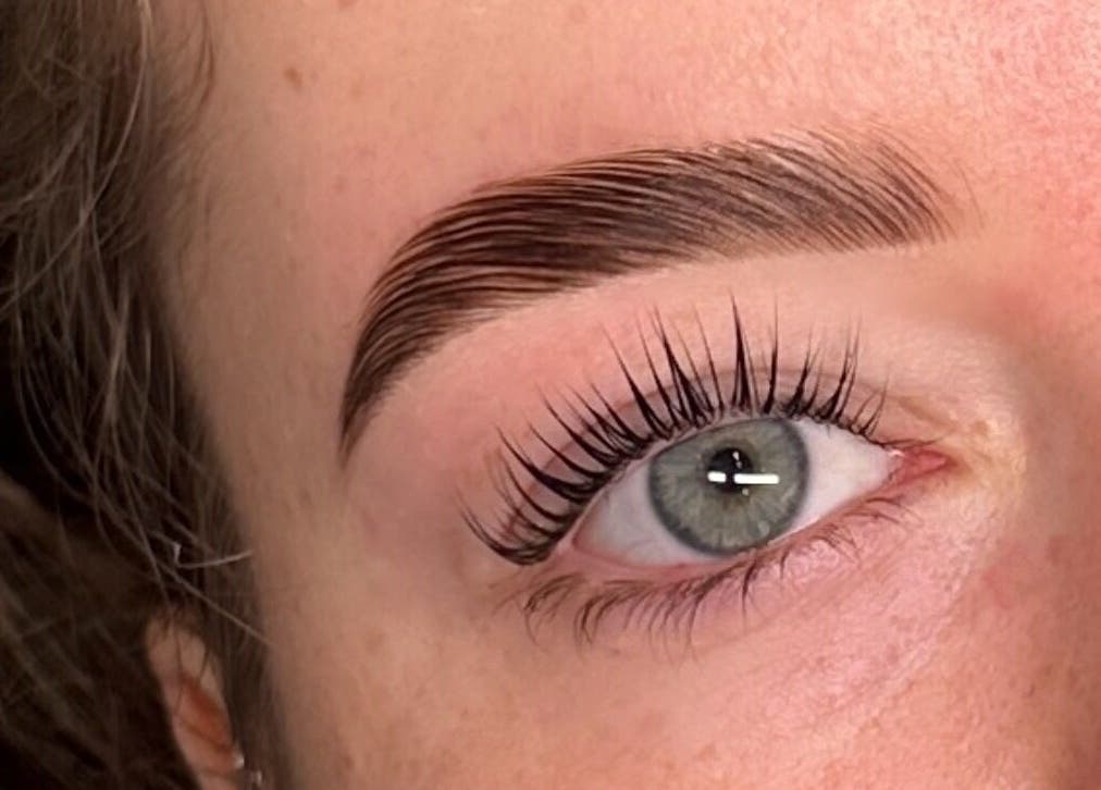 Close-up of styled eyebrow at Lanisbeautylane - Officer in Melbourne, Victoria, AU.