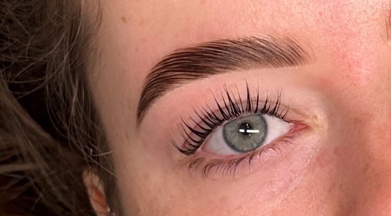 Close-up of styled eyebrow at Lanisbeautylane - Officer in Melbourne, Victoria, AU.