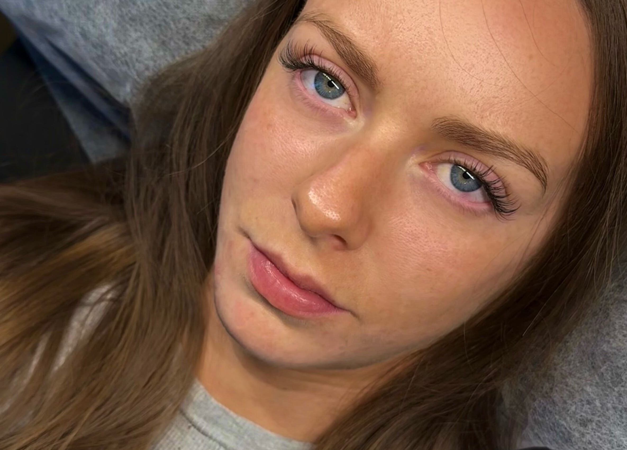 Lash enhancement service at BLINX, Buckhurst Hill, England, GB, showcasing expertly applied eyelash extensions.