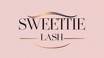 Sweetie Lash logo on a pink background at Moorebank, New South Wales, AU.