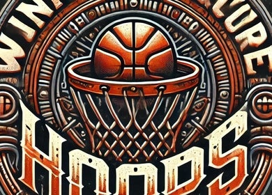 Intricate basketball-themed design at Winning Culture, Miami, Florida, US, showcasing vibrant sports culture.