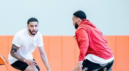 Two men engaged in an intense training session at Winning Culture, Miami, Florida, US.