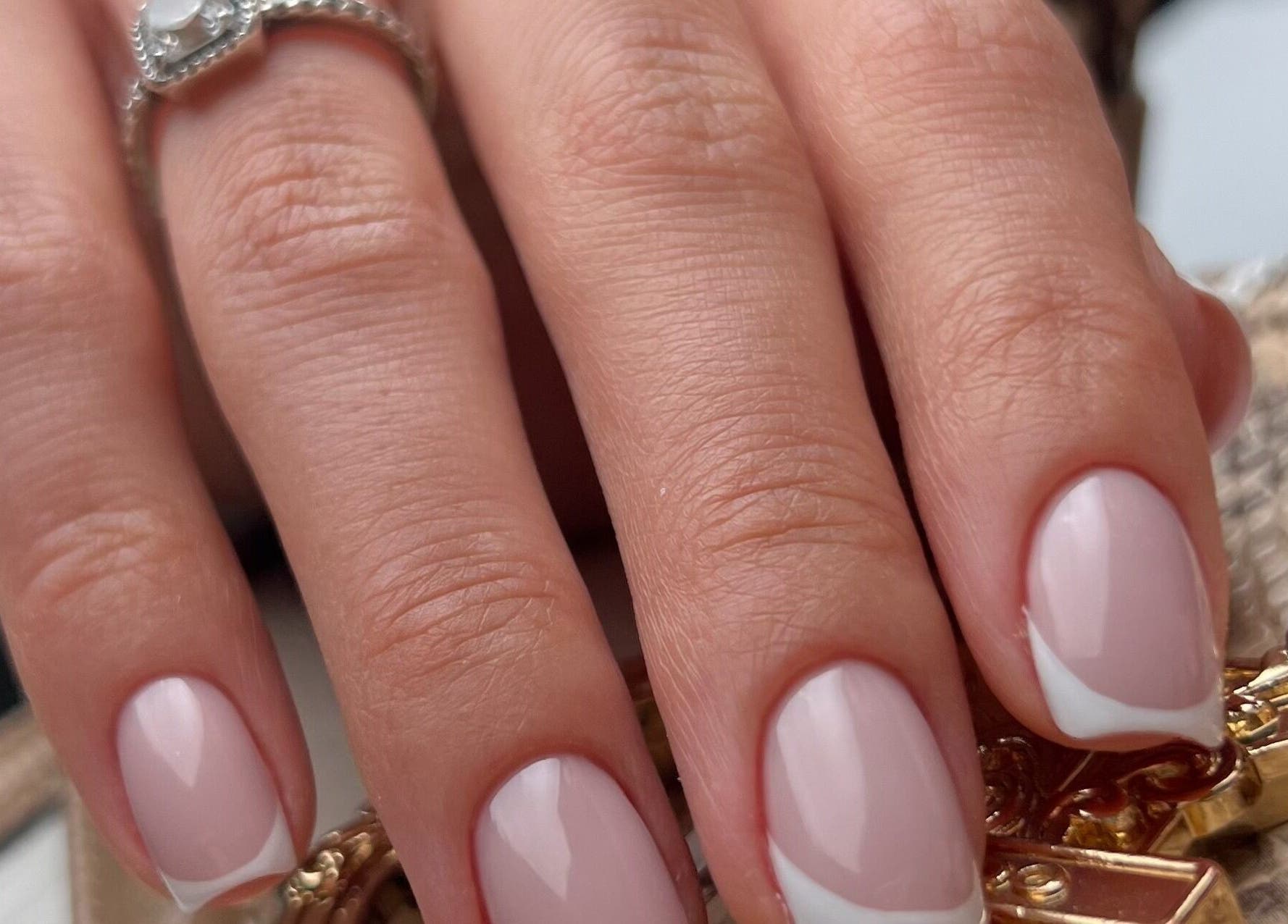 French manicure by Debora Arman Nailtechnician in Cluj-napoca, Județul Cluj, RO. Classic elegance and style.