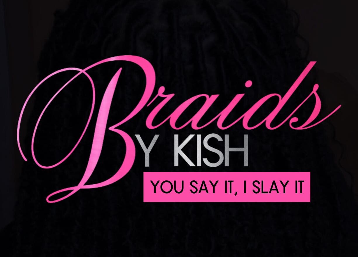 Logo of Braidsbykish displaying 'You Say It, I Slay It' in Kingston, St. Andrew Parish, JM.