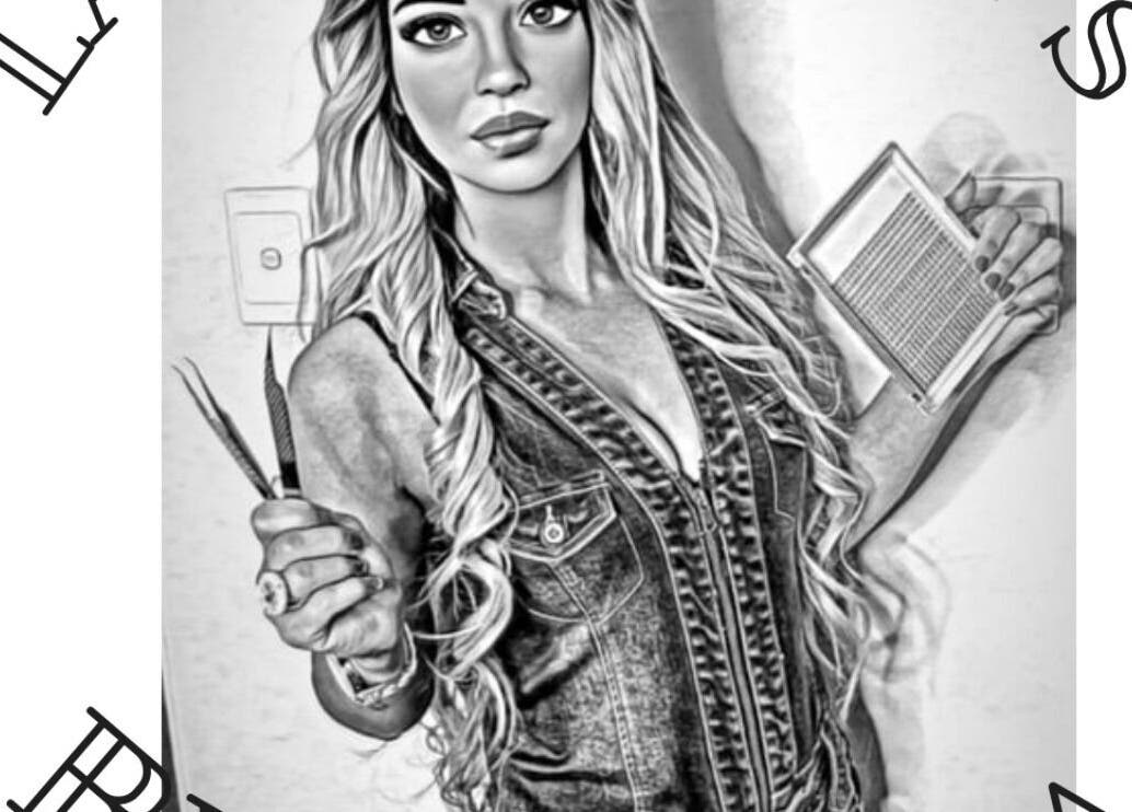 Professional stylist with tools at Lash and Brows by Sheyda, Surfers Paradise, Queensland, AU.