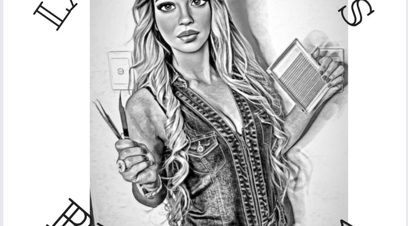 Professional stylist with tools at Lash and Brows by Sheyda, Surfers Paradise, Queensland, AU.