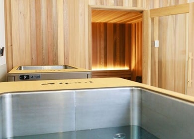 Relaxing sauna and ice bath at Excelsius Wellness Classes, Forest Glen, Queensland, AU.