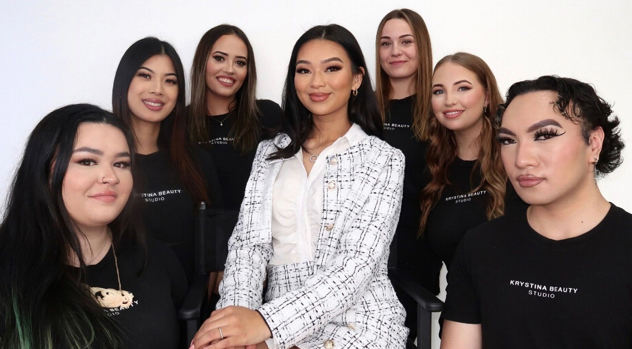 Team at Krystina Beauty Studio in Hamilton, Waikato Region, NZ, showcasing beauty expertise.