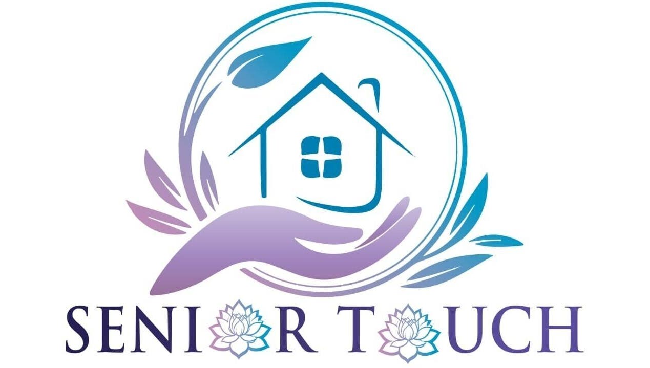Senior Touch Mobile Spa logo featuring hand and house motif, Chaguanas, Chaguanas, TT.