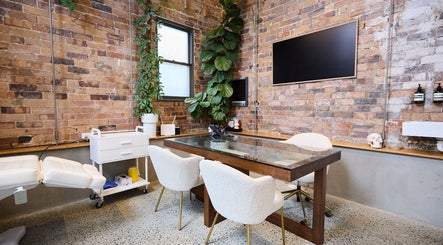 Cozy consultation room at Nurse Amy Aesthetics in Paddington, New South Wales, AU with stylish decor.