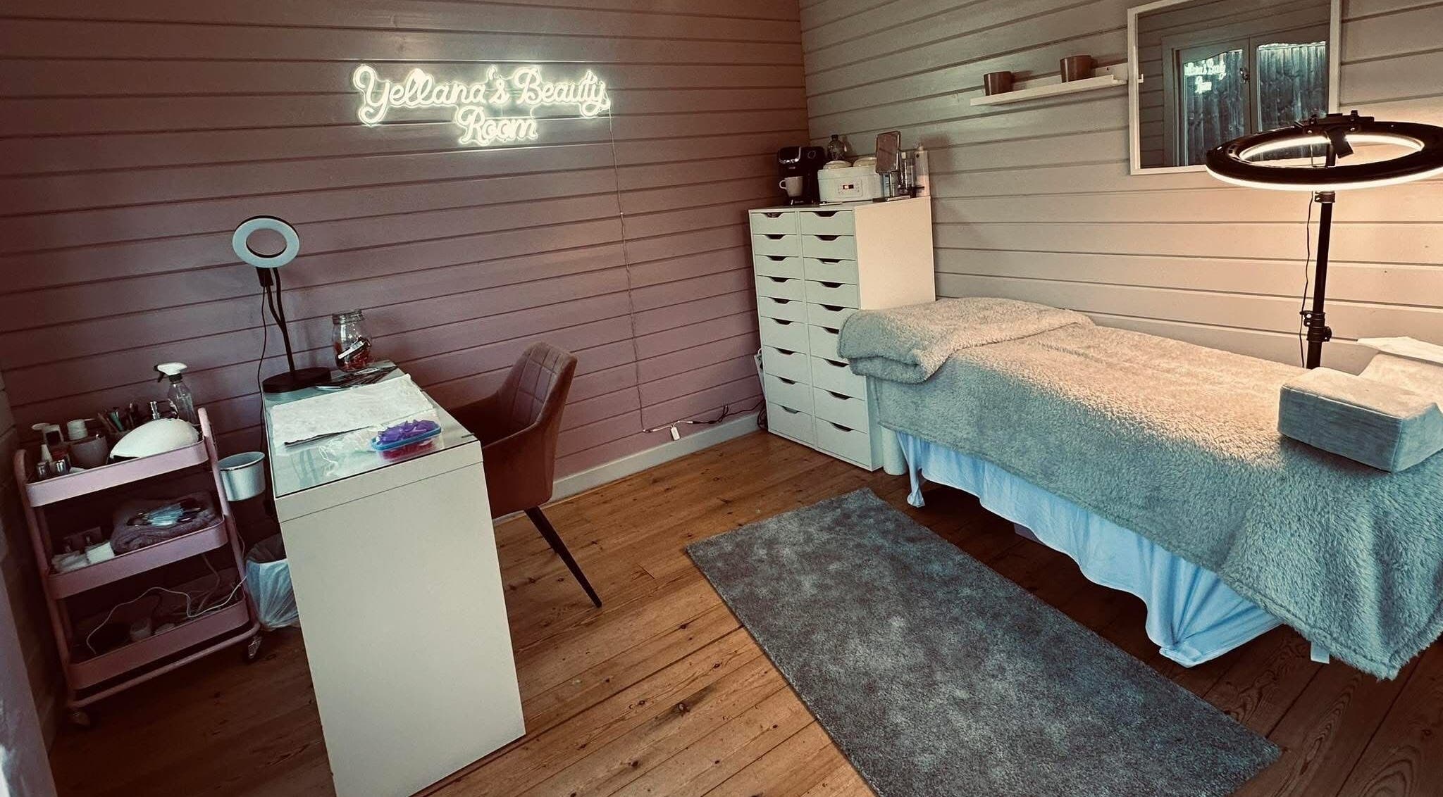 Cozy interior of Yellana’s Beauty Room with bed and decor in High Wycombe, England, GB.