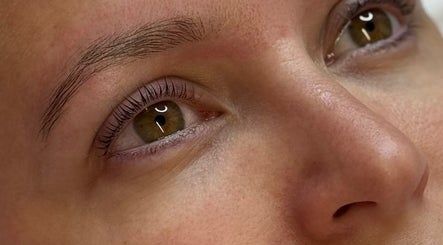 Close-up of perfectly styled lashes at Cured By Jess, Sandbach, England, GB.