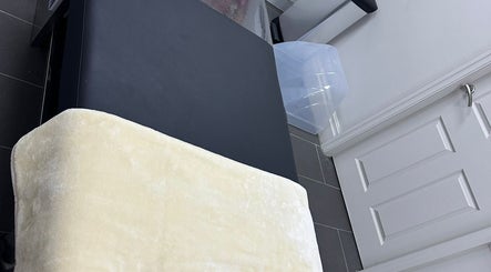 Relaxing spa bed setup at My Japanese Head Spa, Warrington, England, GB, offering a tranquil escape.
