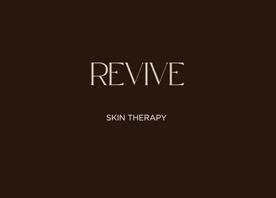 Revive Skin Clinic logo with 'Skin Therapy' tagline in Wrawby, England, GB on a dark background.