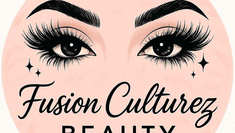 Stylized eyes logo for Fusion Culturez Beauty in Petit Valley, Diego Martin Regional Corporation, TT.