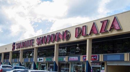 Starlite Shopping Plaza entrance near Fusion Culturez Beauty in Petit Valley, Diego Martin Regional Corporation, TT.
