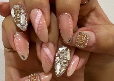 Intricately designed nails at Naily atelier, West Ryde, New South Wales, AU showcasing luxury nail art.