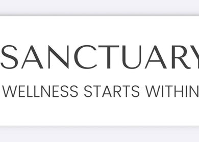 Sanctuary logo with slogan 'Wellness Starts Within' in Louth, England, GB.