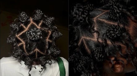 Intricate braided hairstyle at Shegostyless, Boston, Massachusetts, US, showcasing expert styling.