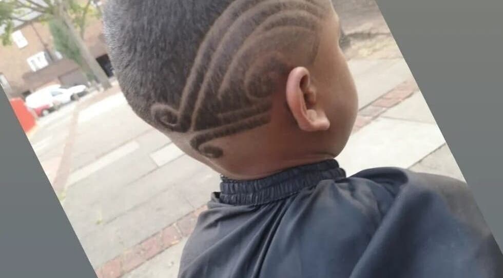 Intricate hair design at TAFRO in Enfield, England, GB, showcasing expert styling.