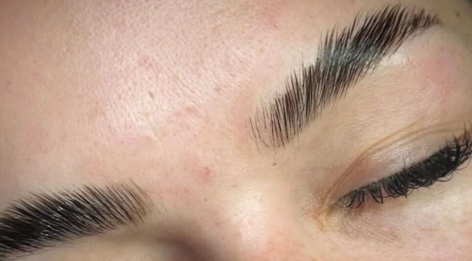 Perfectly groomed eyebrows at Lilly Pottrick Aesthetics, Mission, British Columbia, CA.