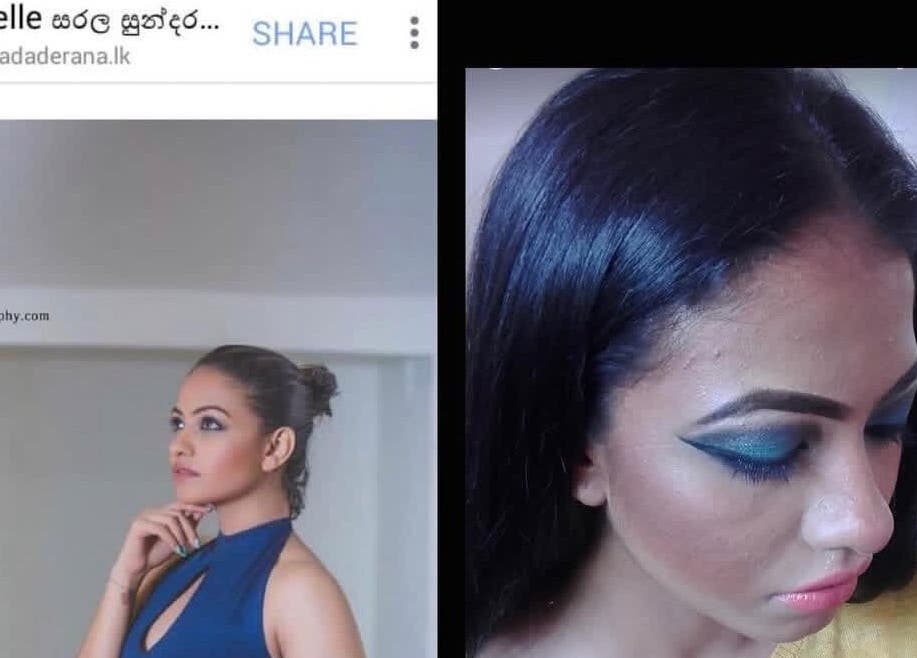 Two women showcasing elegant makeup looks at The Beauty Genie.Lk, Dehiwala-mount Lavinia, Western Province, LK.