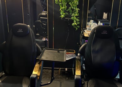 Luxurious salon chairs at Natty By Nayee Corp (Loctician) in Floral Park, NY, US offer comfort and style.