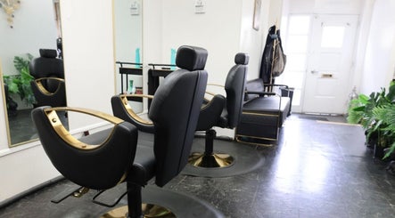 Modern salon chairs at Natty By Nayee Corp (Loctician) in Floral Park, NY, US providing comfort and style.