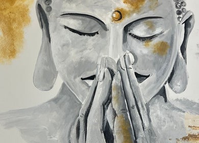 Pintura de Buda sereno en Nua 360 Spa Piura, Piura, Piura, PE. Relajación y paz interior.