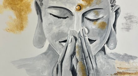 Pintura de Buda sereno en Nua 360 Spa Piura, Piura, Piura, PE. Relajación y paz interior.