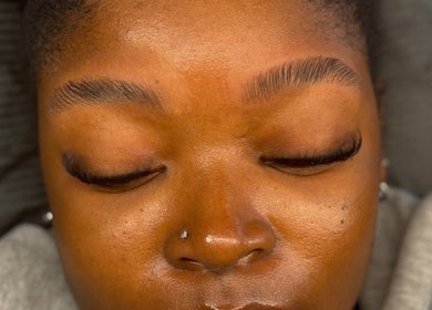 Perfectly groomed eyebrows at LuBelle Studio, Randburg, Gauteng, ZA.