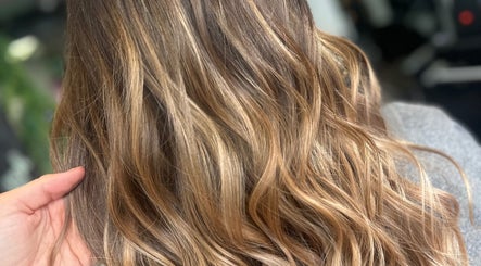 Smooth wavy golden hair styling at LMS HAIR in Welling, England, GB.