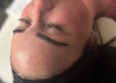 Relaxing facial treatment at Aesthetic rituals by Amy in Skelmersdale, England, GB, enhancing skin glow.