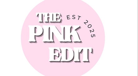 The Pink Edit logo with stylish font in a pink circle, Bournemouth, England, GB.