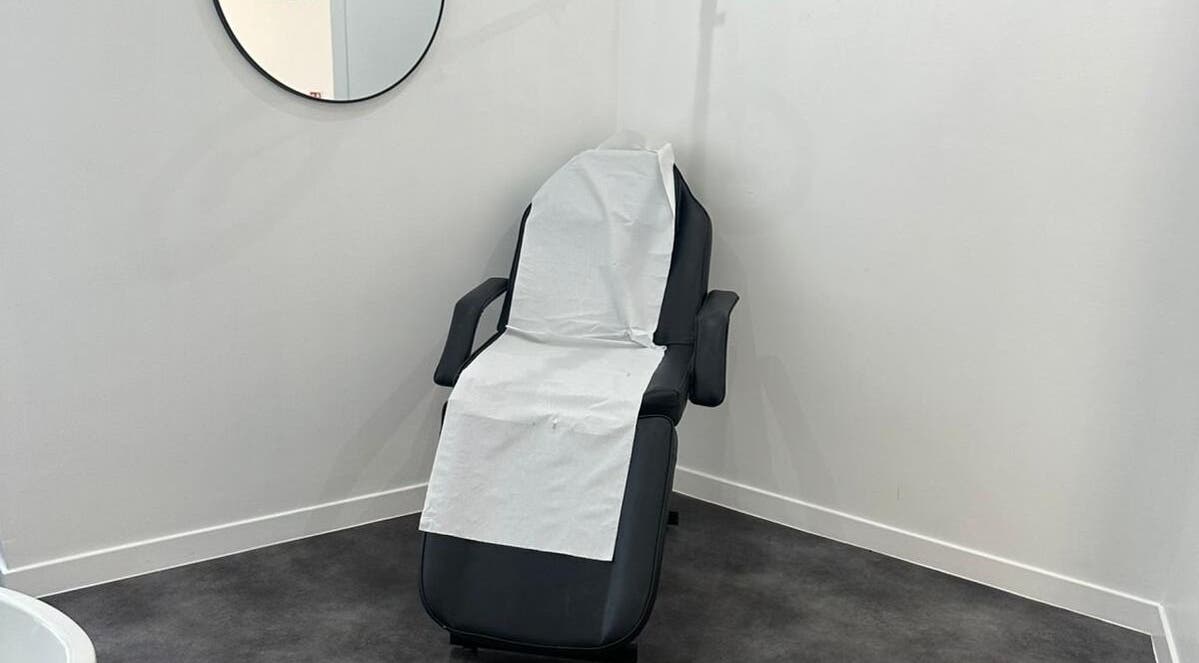 Treatment chair at Simply Glow Aesthetics, Bathgate, Scotland, GB, offering a serene environment for wellness.