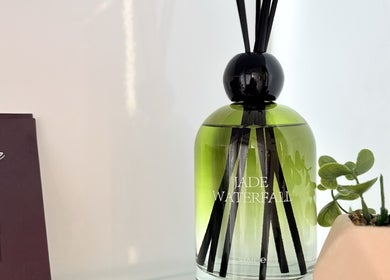A Jade Waterfall diffuser enhancing ambiance at FaceFIT With Lauren, Inverness, Scotland, GB.